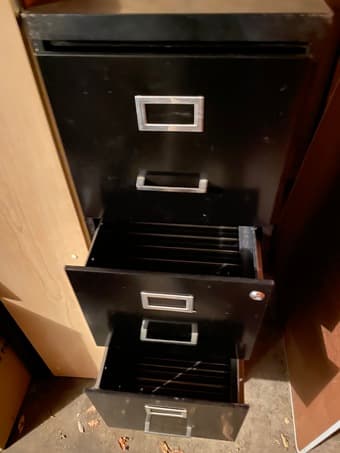 4-Drawer Standing File Cabinet (Metallic) 2