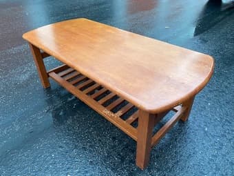 couch / futon, large chair, coffee table, side / end table, & Ottoman 2