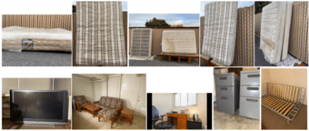 Cheap & free garage sale: tables, mattresses, ottoman, cabinets & more 1