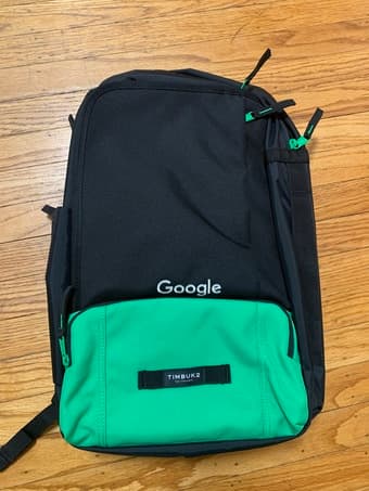 Timbuk2 laptop backpack with company branding 1