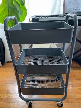 Rolling 3-tier cart 1