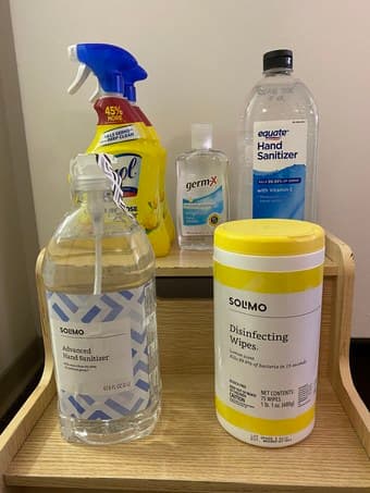 Hand Sanitizer, Disinfecting Wipes, and All-Purpose Cleaner 1