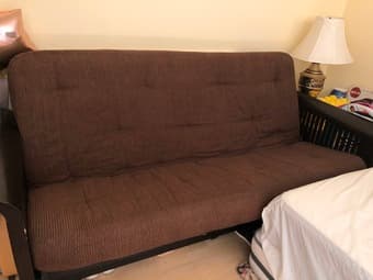 free table lamp， very good condition sofa bed, queen size 1