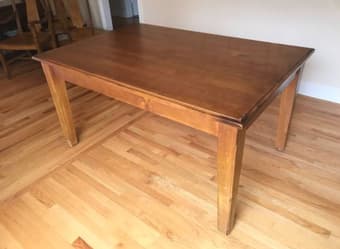 Sturdy wood table 1