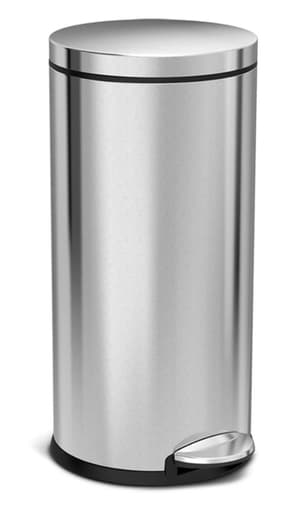 30L Stainless Steel Trash Can 1