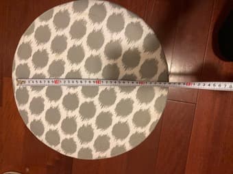 15.5" round storage ottoman 2