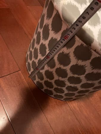 15.5" round storage ottoman 3