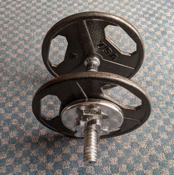 17.5 lb Single Adjustable Dumbbell 2