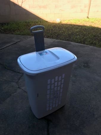 laundry basket with wheels 1