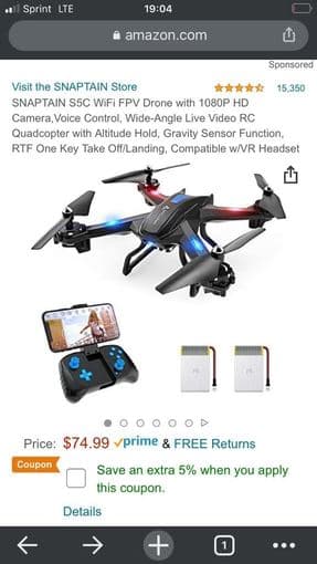 snaptain drone 2