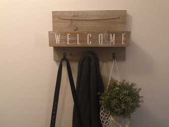 FS coat hanger / key holder - $10 1
