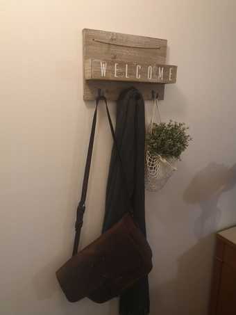 FS coat hanger / key holder - $10 2