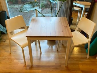 Moving sale! - Table set, TV, Whiteboard, Dumbbells, Office chair 1