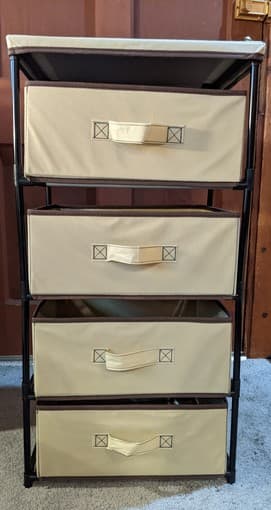 Drawers (4 Shelves) made of Fabric 2