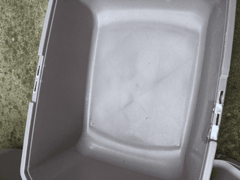 Dog crate and two cat litter boxes 3