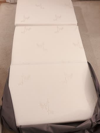 Milliard Tri Folding Memory Foam Mattress with Washable Cover Twin XL 1