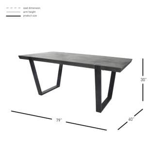 Modern Industrial Dining Table 3