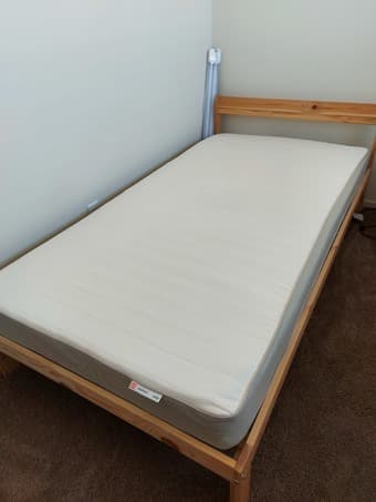 Bedframe with mattress 1