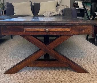 Solid Wood Coffee Table 2