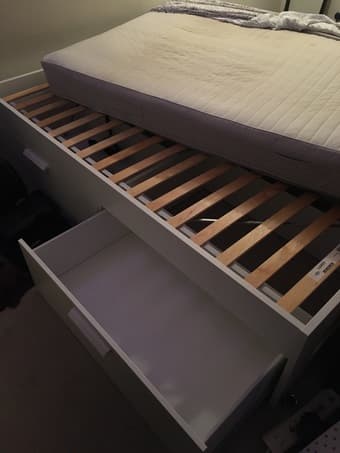 Full-size Ikea bed & mattress 1