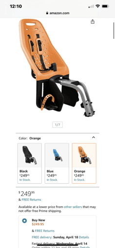 THULE Yepp Maxi Child Bike Seat 1