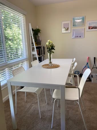 Dining table (extended to 6 seats) from iKea 1