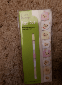 alpaca stickynotes, moleskine, stapler, scissors, glitterr 1