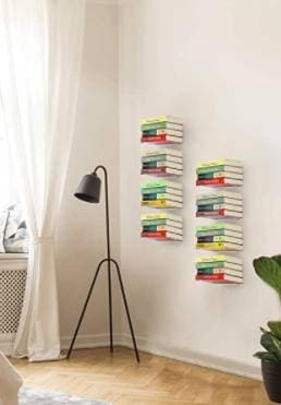 White invisible floating bookshelves (3) 1