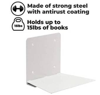 White invisible floating bookshelves (3) 2