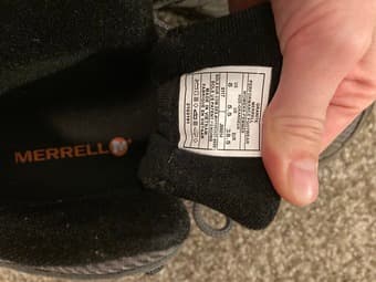 Merrell hiking boots, size 8 3