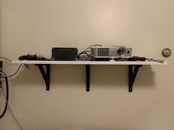 Ikea white wall shelf 1