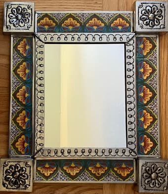 Mirror with Ceramic Tiles 1