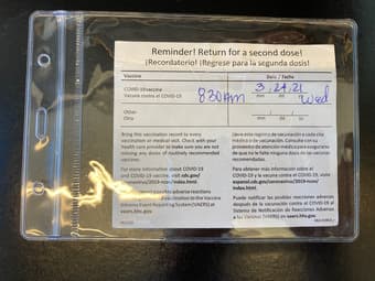 New Covid Vaccine card protector 1
