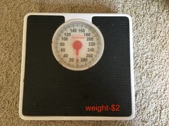 lamp, TV,  weight 3