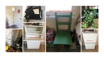 plant, lamp, chair, shoebox, 2