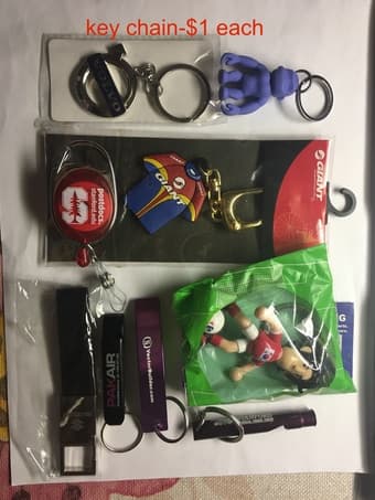 hair scissor, key chain, nail clippers. 3