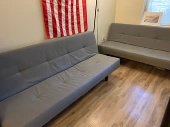 2 Futons for $100 ($50/each)! Great Condition, available 5/17 1