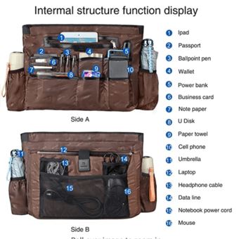 15.6 inch Laptop Bag Waterproof w/ USB charging port 3