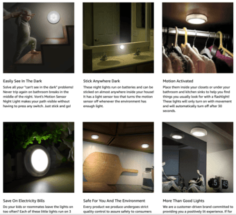 2x Motion Sensor Lights 1