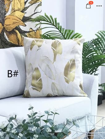 2x Cushion pillows and 2x cushion covers 1