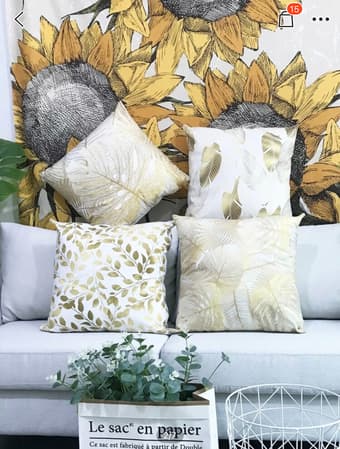 2x Cushion pillows and 2x cushion covers 2