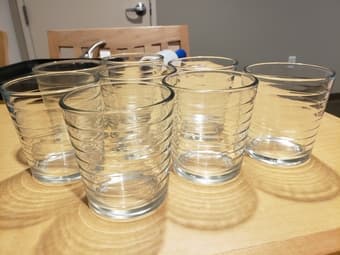 Water/Drinking Glasses Set of 8 1