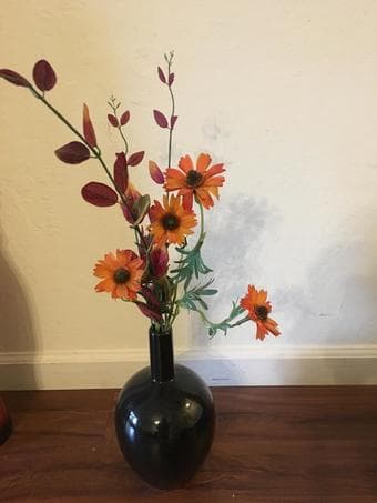 Vases with artificial flowers 2