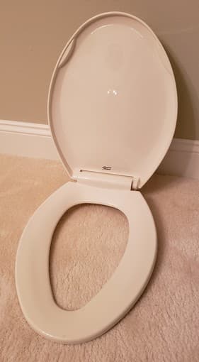 New Elongated Plastic American Standard Toilet Seat, never used 2