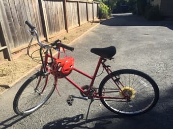 Bike + lock + helmet 1