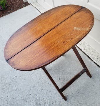 Small wooden folding table, looks antique 1