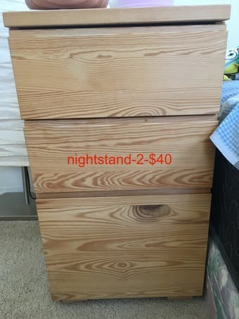 darwer, nightstand, lamp 1