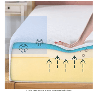 King Memory Foam Mattress, 10mo old 2