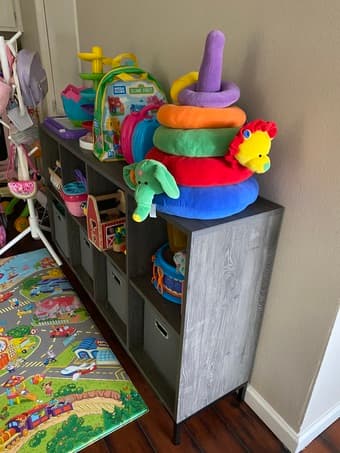 Moving Sale - 34" 8 Cube Bookshelf, Toy Storage 1