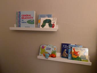 Two Book Wall Shelves (23" x 4") 1